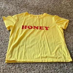 Yellow “Honey” crop top